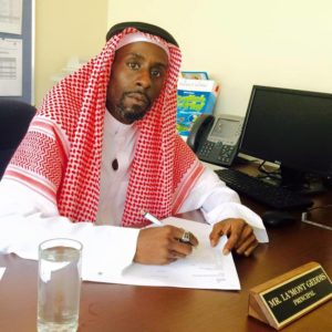 La'Mont Geddis, Howard University Alumnus, class of 1996, is pictured here during his time as a principal in Saudi Arabia. (Photo courtesy of La'Mont Geddis)