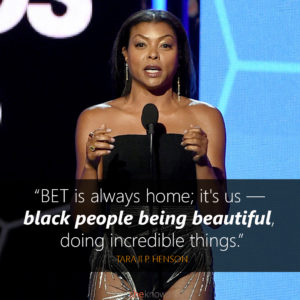 Taraji P. Henson wins the award for Best Actress during the 2016 BET Awards June 26. (Courtesy Photo)