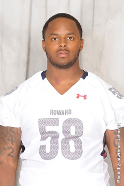 Portrait of Howard University football player Toree Boyd. (Courtesy Photo)