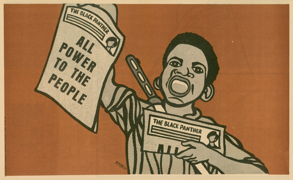 March 9 1969: 'All Power to the People' was a slogan often used by the party. (Photograph: Emory Douglas /PR)